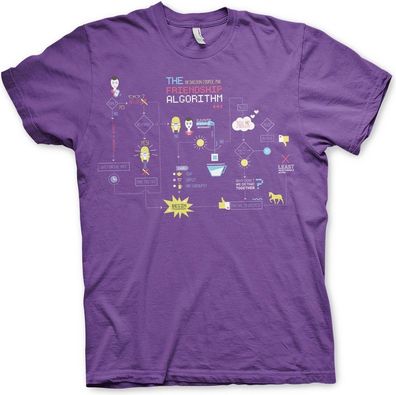 The Big Bang Theory The Friendship Minions Algorithm T-Shirt Purple