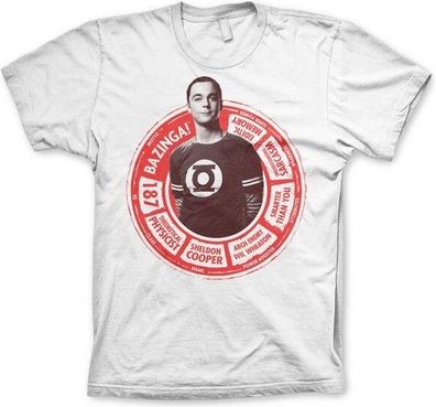 The Big Bang Theory Sheldon Circle T-Shirt White
