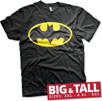 Batman Signal Logo Big & Tall T-Shirt Black