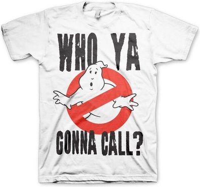 Ghostbusters Who Ya Gonna Call? T-Shirt White