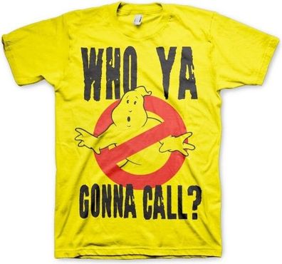 Ghostbusters Who Ya Gonna Call? T-Shirt Yellow