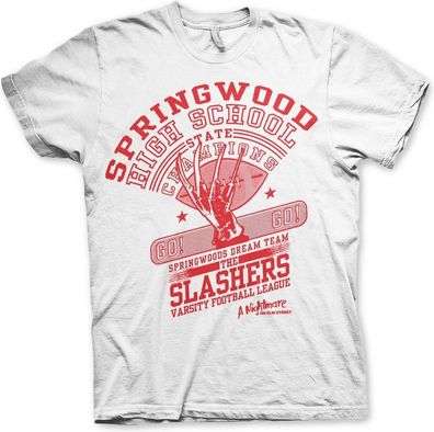 A Nightmare On Elm Street The Slasher Dream Team T-Shirt White