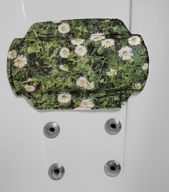 Kleine Wolke Daisy Nackenpolster 32x22cm. Blumenmotiv PVC Schaum-weich