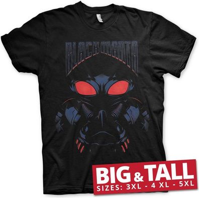 Aquaman Black Manta Big & Tall T-Shirt Black