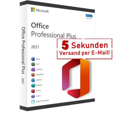 Microsoft Office 2021 Professional Plus Key Sofort E-Mail Versand