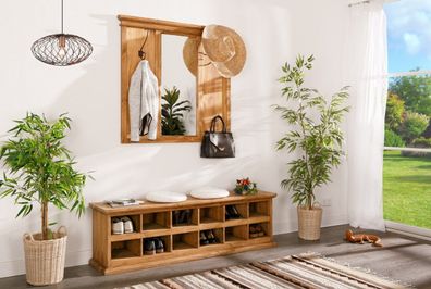 Garderobe mit Spiegel, original Mexico Möbel, Landhausstil, massiv