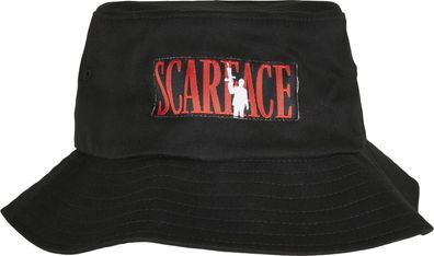 Merchcode Hut Scarface Logo Bucket Hat Black