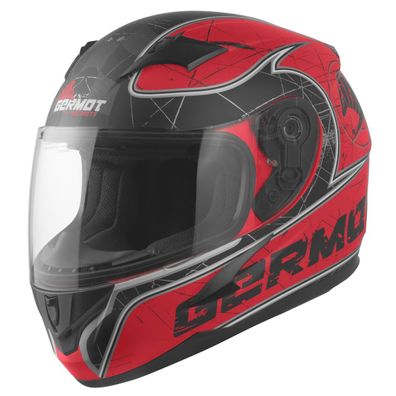 Germot Motorrad Helm GM 420 Junior matt Red/ Black