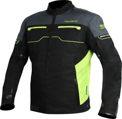 Trilobite Motorradjacke Jacke All Ride Herren Schwarz/ Grau/ Fluo Gelb