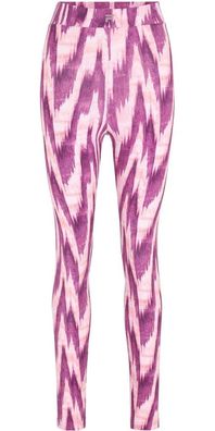 Fila Damen Long Pants Calla Heigh Waist Leggings Purple Abstract Etno AOP