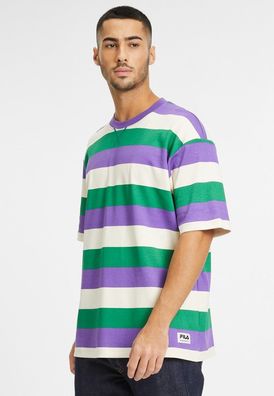 Fila T-Shirt Taichung Striped Dropped Shoulder Tee Verdant Green Striped