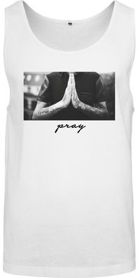 Mister Tee T-Shirt Pray Tank Top White