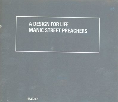 Maxi CD Cover A Design for Life - Manic Street Preachers