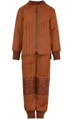 En Fant Kinder Schneeanzug Solid 90800-Leather Brown
