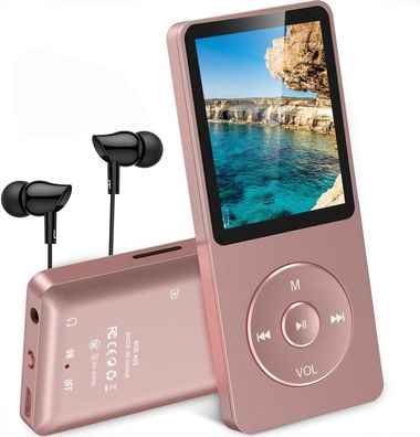 AGPTEK MP3 Player, 8GB/16GB MP3 Player 70 Stunden Wiedergabezeit MP3 Player