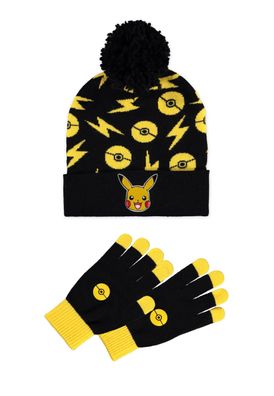 Pokémon - Men's Giftset (Beanie & Knitted Gloves) Multicolor