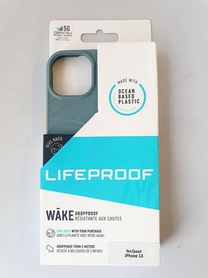 LifeProof Wake Hülle Cover aus 85% recyceltem Plastik für iPhone 13 - Grau
