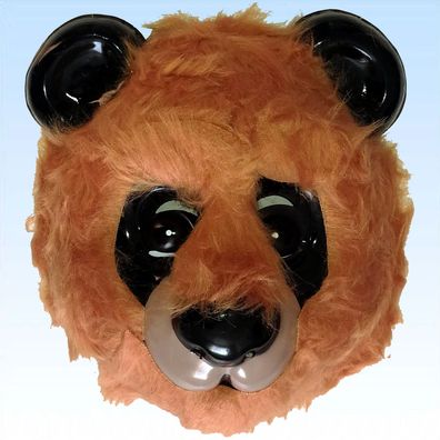 Bärenmaske mit Kunstfell Maske Bär Tiermaske Faschingsmaske Karnevalsmaske