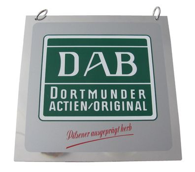 DAB Dortmunder Actien Brauerei - Pilsener - Zapfhahnschild - 10 x 10 cm - Motiv 5