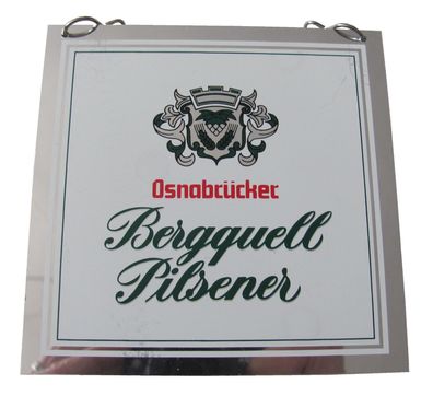 Osnabrücker Brauerei - Bergquell Pilsener - Zapfhahnschild - 10 x 10 cm
