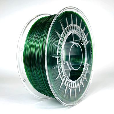 PETG Transparent Green - Grün | 1.75 mm | 1 KG | Devil Design 3D Druck Filament