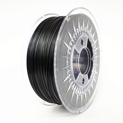 PETG Black - Schwarz | 1.75 mm | 1 KG | Devil Design 3D Druck Filament 1 KG Roll