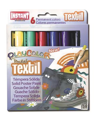 Farbstift Textil Pocket 5g Set 6 Farben