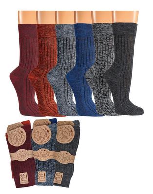 2 oder 4 Paar Recycling-Socken aus 65% recycelter Baumwolle multicolor o. Gummi