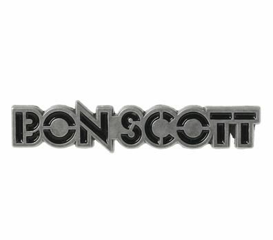 Bon Scott (AC/ DC) Anstecker Pin Logo aus Metall Offiziell lizensiert