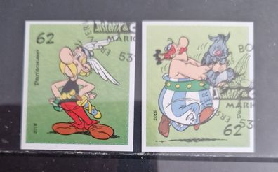 BRD - MiNr. 3178 - 3179 - Asterix - gestempelt - selbstklebend