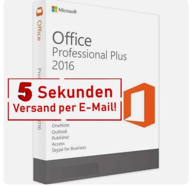 Microsoft Office 2016 Professional Plus Key Sofort E-Mail Versand