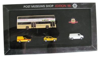 Post Museum - Edition 1995 - Telekom, Postbank, BVG & Postkurier - Bus MAN , Caddy