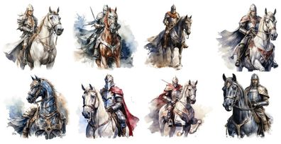 Bügelbild Bügelmotiv Ritter Pferd Mittelalter Reiter Junge verschiedene Größen