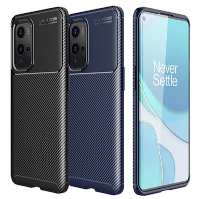 TPU Case für Oneplus 9 PRO Carbon Fiber Muster Shockproof Texture Hülle Cover