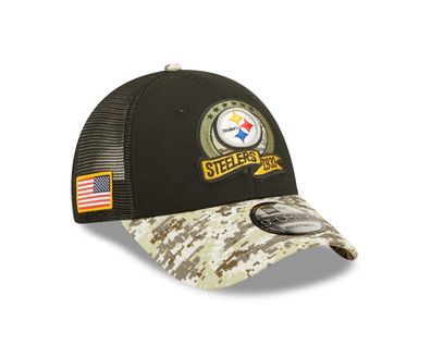 NFL Basecap Pittsburgh Steelers Cap 9Forty Salute to Service 2022 Kappe 196501259709
