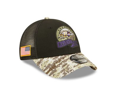 NFL Basecap Baltimore Ravens Cap 9Forty Salute to Service 2022 Kappe 196501259976