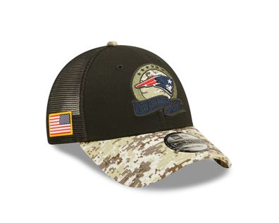 NFL Basecap New England Patriots Cap 9Forty Salute to Service 2022 Kappe 196501259761