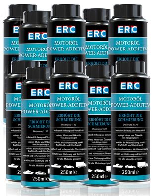 10 x 250 ml ERC MotorOel Power Additiv Öl Additiv Ölzusatz Otto u. Diesel Motoren