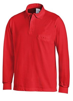 Leiber Polo-Shirt mit Langärmeln 08/841/02 Rot