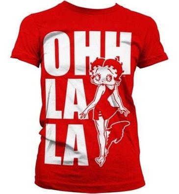 Betty Boop Ohh La La Girly T-Shirt Damen Red