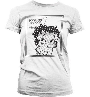 Betty Boop Comic Girly Tee Damen T-Shirt White