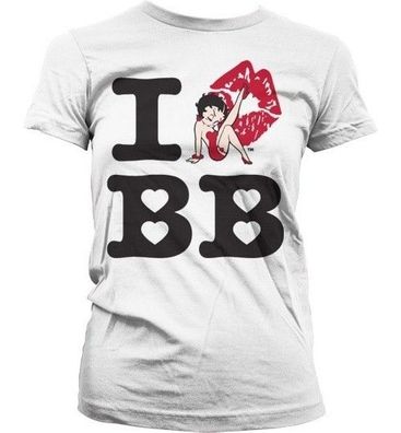 I Love Betty Boop Girly Tee Damen T-Shirt White