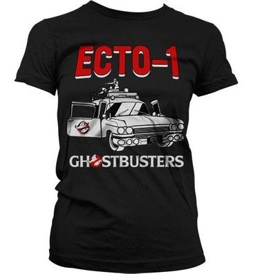 Ghostbusters Ecto-1 Girly T-Shirt Damen Black