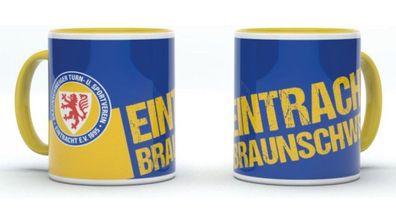 Eintracht Braunschweig Tasse blau-gelb Fussball Blau