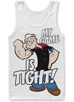Popeye Game Is Tight Tank Top White