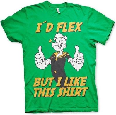 Popeye I'd Flex T-Shirt Green