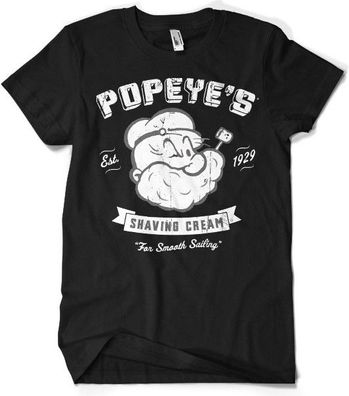 Popeye's Shaving Cream T-Shirt Black