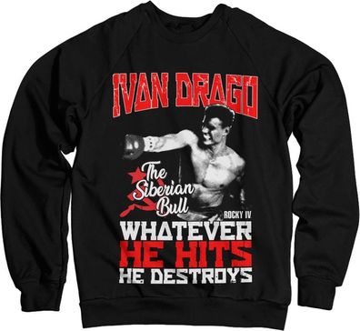 Rocky IV Ivan Drago The Siberian Bull Sweatshirt Black
