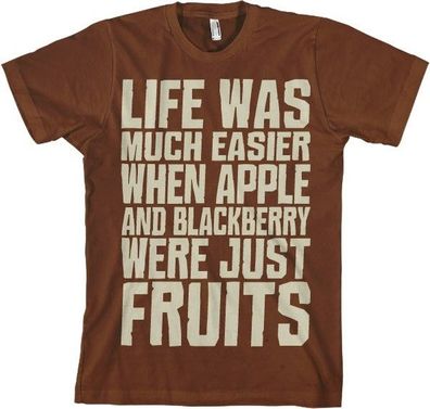 Hybris Life Was Easier... T-Shirt Brown