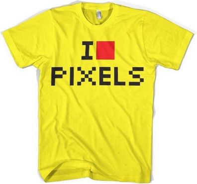 Hybris I Love Pixels T-Shirt Yellow
